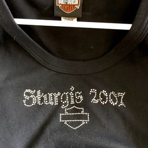 Women’ Harley Davidson Sturgis Bling T Shirt Size L